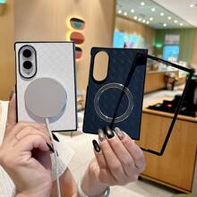 Magnetic Foldable Screen Protector Minimalist Phone Case Compatible With Samsung FOLD8 8U - Blue + Standard Front Cover - View 3