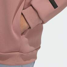 Adidas Sweatshirt Pullover Olahraga Pria Model Longgar, Sweatshirt Kasual Lengan Panjang Kerah Bulat JM0964, Musim Semi/Musim Gugur - cokelat tanah hangat - View 3