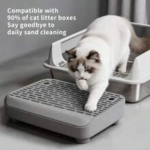 New Cat Litter Mat, Anti-Spill Anti-Tracking Double Layer Litter Pad, Filtering Odor-Proof Leak-Proof Cat Supplies - Multicolor - View 10