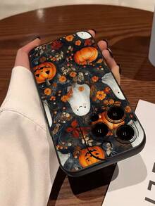 Halloween 1pc Precision Hole Straight Edge Painted Thick Anti-Drop Phone Case Protective Cover Compatible With IPhone 17pro/17Air/17/17promax/16/11/16pro/16plus/16promax/16e/15Promax/13/14/12/XS/XR/7G/8P, Compatible With Samsung Galaxy A27/A37/A57/S26/S26PLUS/S26 Ultra/S25/S25PLUS/S25 Ultra/A17/A07/A16/A36/A26/A56/A50/A12/A32/A52/S24PLUS/S24Ultra/S22/A52/A53/A54/A55, Compatible With Xiaomi 11/Compatible With Redmi 10/9 Anti-Drop Phone Protective Case - Multicolor - View 3