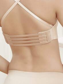 1Pc Women Elastic Bra Extender Extension Strap Non‑Slip Metal Hooks Buckle Invisible Comfortable Intimates Lingerie Underwear Bra Back Band Accessories For Daily Wear - Multicolor - View 3