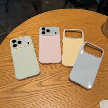 4pcs Macaron Jelly Phone Case Compatible With Apple 17 Pro Max 14/15/16/16 Pro - Multicolor - View 2