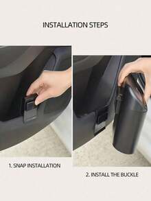 1pc Black Mini Creative Car Trash Can - A - View 7