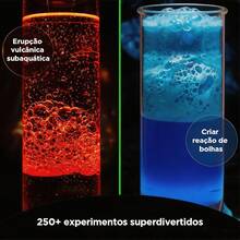 Laboratório De Química 50 Experimentos Brastoy Brinquedo Educativo Ciências Para Crianças Infantil - Multicolorido - Visão 6
