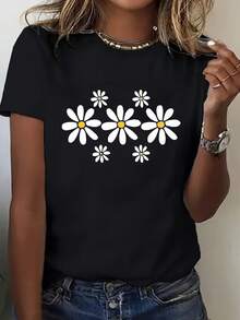 Women T-Shirts - 黑色 2 - 查看 7