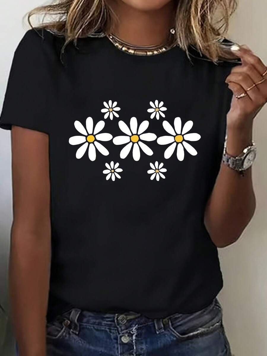 Women T-Shirts - 黑色 - 查看 1