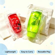 1PC Colorful Fruit‑Style Toothpaste Tube Squishy Toy, Pocket‑Portable Stress Relief Fidget, Creative Soft Fruit Toothpaste Squeeze Toy, Viral Decompression Toy, Hot‑Selling Cross‑Border Wholesale Supply For Street Stalls. - Multicolor - View 7