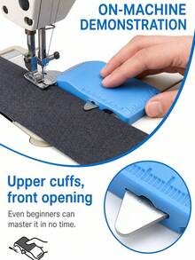 Magnetic Sewing Ruler With Scale And Seam Ripper, 3rd Generation Multi-Function Sewing Tool Set, Flat Magnetic Edge Guide Ruler With Ribbed Fixing Function, Suitable For Straight Stitching, Includes 5 Sewing Threaders (Random Color), Suitable For Quilting - Multicolor - View 6