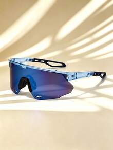 1pc Cycling Protective Eyewear Colorful One-Piece Sports Glasses - Solid Color - View 10