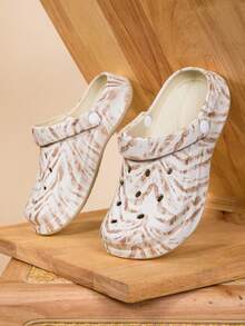 Unisex Clogs, All Season, Lightweight, Non-Slip, Quiet, Multi-Functional/Indoor/Outdoor Clogs - Khaki - View 4