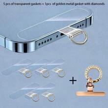 10pcs Universal Phone Lanyard Durable Detachable Strap With Card Pad Smartphone Sticker Tether Pad - Multicolor - View 5