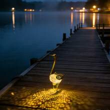 1pc Outdoor Solar Powered Garden Statue Light, 3D Cute Duck Statue Lamp, Creative Design Iron Material, Beautiful Rust-Proof Durable, Backyard, Bistro, Cafe Style, Camping Light Garden/Yard Lawn Decor, Perfect For Patio, Lawn, All Seasons - Duck Statue Lamp - View 10