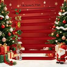 34pcs (Includes 4 Random Pens + 30 Refills) Christmas Theme Retractable Gel Pens, Snowman Design High-Value INS Style Student Pens, Random Color & Pattern, Smooth Writing Office Supplies, Back To School Christmas Holiday Gift, Halloween Party Favor - Multicolor - View 3