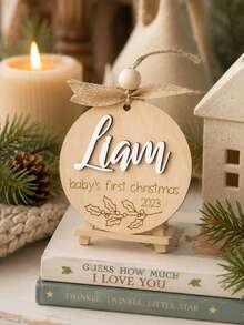 Customized Christmas Tree Ball Ornament, Personalized Laser Cut Name Hanging Decoration, Christmas Tree Decor, Customized Christmas Gift Tag, Name Decoration - Multicolor - View 5
