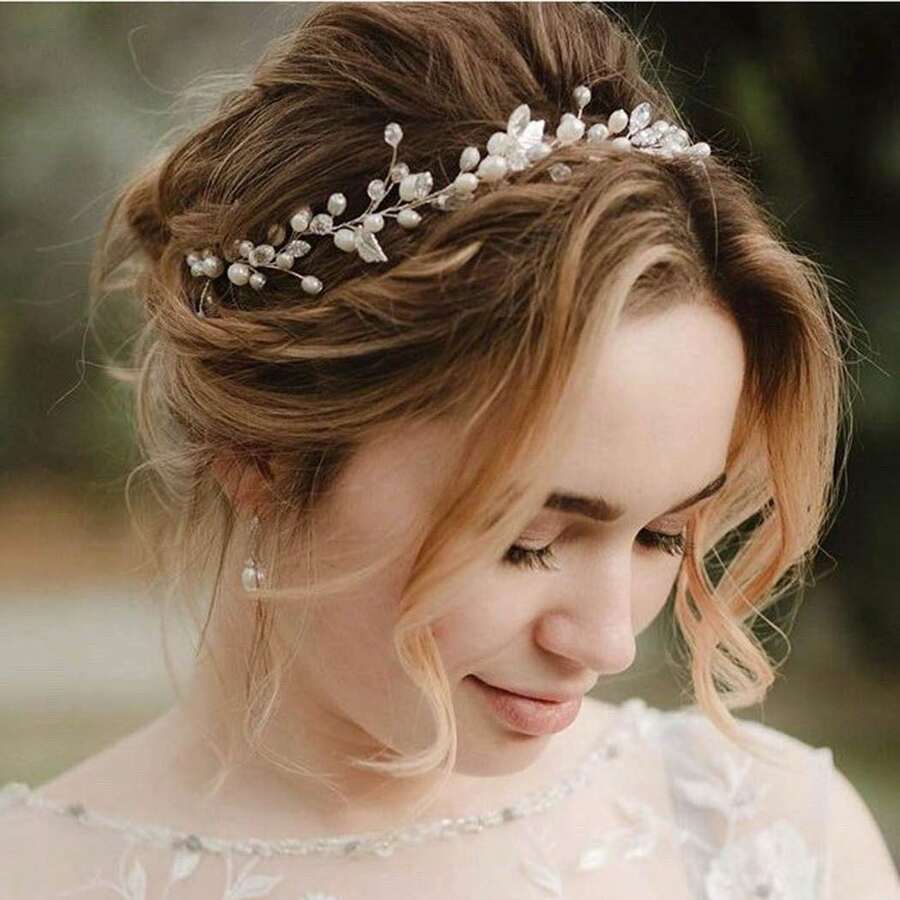 1pc Casual Party Elegant ABS Plastic (ABS Resin) Headband Bridal Wedding Hair Accessory For All Seasons - Multicolor - View 1