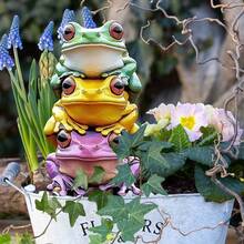2D Flat Printed Frog Animal Garden Stake Garden Decoration Ground Plug Holiday Atmosphere Decorative Insert - A - View 5