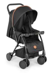 Carrinho Nizi Compacto Reclinável Passeio Confortável Preto - Preto - Visão 1
