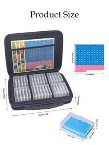 New Diamond Painting Tool Set Portable Storage Box Geometric Colorful Style With Storage Box, Point Drill Pen, Tray Complete Set Adult Handicraft Lovers Home Travel Creation. - A - View 9