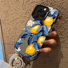 Phone Case: Fruit Lemon Pattern Case Compatible With  15 Pro Max,  11/11 Pro Max/11 Pro/12/12 Pro/12 Pro Max/13/13 Pro/13 Pro Max/14/14 Pro/14 Pro Max/15/15 Pro Max/15 Pro/16/16 Pro/16 Pro Max Protective Cover - Translucent Black - View 6