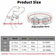 Tactical Dog Collar, Heavy Duty Nylon Dog Collar With Quick Release Buckle And Control Handle, Adjustable Pet Collar For Medium To Large Dog Training, Walking, Outdoor - Multicolor - View 10