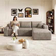 Sofa Camel 3 Seat Made Of Fabric For Living Room - 駱駝色 3 人座 - 查看 2