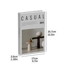 2/3pcs Foldable Fake Book Decor, Nordic Home Magazine Decorative Book, Minimalist Realistic Book Prop For Showroom, Villa, Study - Decor Book - View 10