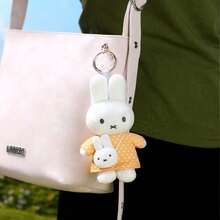 Miffy Plush Keychain Rabbit Pendant Cute Miffy Rabbit Plush Doll Key Ring Birthday Gift - Multicolor - View 7