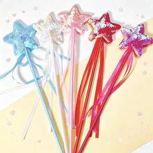 Magic Wand Fairy Stick Glittering Five-Pointed Star Magic Wand Party Performance Prop Cartoon Cute Prop - Multicolor - View 6