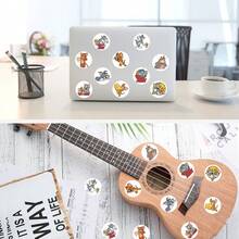 Panini 500pcs/Roll Cartoon Fun Creative Decorative DIY Stickers - Fun Classic Animation Round Stickers, PVC Waterproof No Residue, Handmade Decoration Accessories - Planner Scrapbook Stickers - Suitable For Notebook, Guitar, Water Cup, Luggage, Skateboard And Other Material Surfaces - Random Styles - View 6