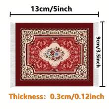 1pc Bohemian Retro Style Coaster, Wedding/Holiday Party Table Decor, Valentine's Day Gift, Compatible - Multicolor - View 11