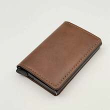 Men's Wallet - Tri-Fold Design With Multiple Card Slots And Snap Closure - Portable Card Holder With Separate Coin Pocket - Multicolor - View 11