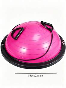 Half Balance Ball Trainer With Resistance Bands, Anti‑Slip Stability Ball For Core Balance Training, Home Gym Yoga Rehab Workout Equipment For Beginners & Fitness Lovers - Multiple Specifications - View 17