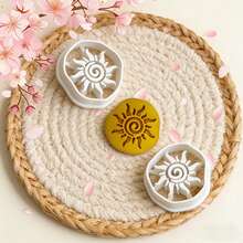 2Pcs Spiral Sun Hollow Polymer Clay Cutters Set Sun Pattern Clay Molds DIY Handmade Earring Pendant Jewelry Craft Supplies - 2 Pcs - View 6