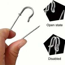 10pcs Thickened Metal Safety Pins, Anti-Exposure Brooch, Clothing Waistband Adjustment Pins - Multicolor - View 6