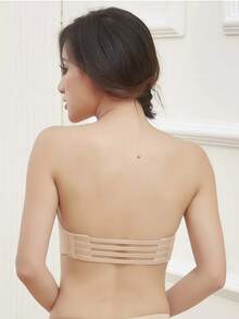1Pc Women Elastic Bra Extender Extension Strap Non‑Slip Metal Hooks Buckle Invisible Comfortable Intimates Lingerie Underwear Bra Back Band Accessories For Daily Wear - Multicolor - View 5
