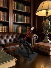 Creative 3D Printed Falling Knight Pen Holder, Multifunctional Handmade Pen Stand, Pen Holder, Desktop Organizer, Fun Creative Pen Holder, Halloween Gift - Multicolor - View 8
