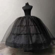 Black Mermaid Wedding Petticoat Crinoline Underskirt Slip - Multicolor - View 11