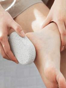 1pc Oval Exfoliating Pumice Stone, Volcanic Pumice Foot Scrub Stone With Hanging Ring, Natural Tool For Removing Dead Skin, Rough Surface Quickly Removes Dead Skin, Protects Skin Without Hurting Hands, Efficient Body Care Cleaning Tool - Pumice Stone - View 8