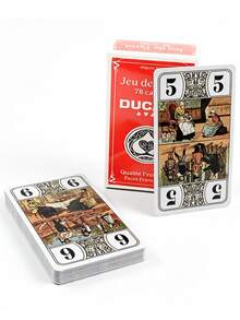 1 Kotak Tarot Prancis, 78 Kartu, Set Kartu Klasik, Cocok untuk Malam Permainan Keluarga, Permainan Papan Pesta, Buatan Prancis - MultiWarna - View 4