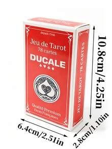 1 Kotak Tarot Prancis, 78 Kartu, Set Kartu Klasik, Cocok untuk Malam Permainan Keluarga, Permainan Papan Pesta, Buatan Prancis - MultiWarna - View 12