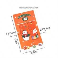Winter Cartoon Snowman Magnetic Book Clip Christmas Reading Stationery Gift - A - View 9