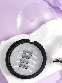 1 Pair Magnetic False Eyelashes, Soft Fur Material, Portable Storage Box - View 8