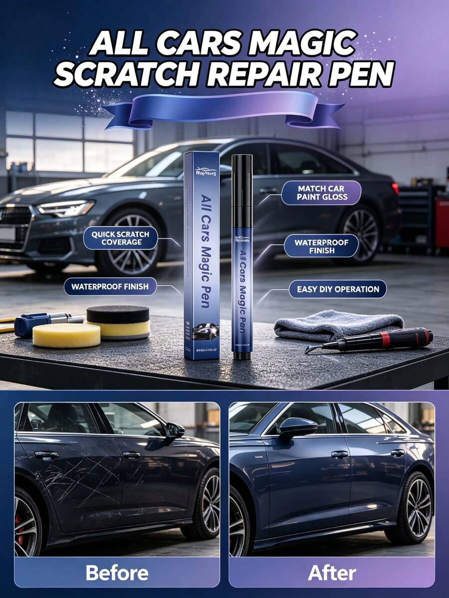 Car Scratch Repair Pen, Car Paint Scratch Repair, Refurbishment And Polishing