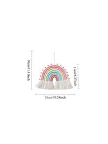1pc Rainbow Pendant Wall Decoration Item, For Room Decoration, Baby Room Decoration, Baby Products, Newborn Necessities - Multicolor - View 3