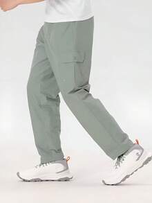 Timberland New Men's Outdoor Hiking Long Pants, Breathable Loose Tapered Straight Leg Cargo Sports Pants - Green - View 3