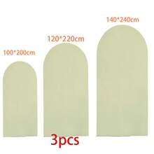 Sage Green Arch Backdrop, 5ft, 6ft, 6.6ft, 7.2ft, 7.87ft Wedding Arch Cover 2-Piece Spandex Fabric Arch Backdrop Dome Arch Backdrop Fabric Suitable For Birthday Party Wedding Arch Frame Decoration (Arch Frame Not Included, Fabric Backdrop Only) - Sage Green - View 13