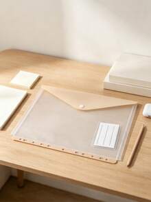 10pcs A4 Large Capacity Loose Leaf Binders, With 11-Hole Ring Binder, Made Of Modern PP Material, Expandable Button And Label Pocket, Suitable For School, Home, Office, Attendance, Travel - Portable Design, Back To School, Learning Supplies - Sets - View 7
