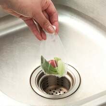 50/100/250/500pcs Fabric Sink Strainer Bags - Disposable Food Waste Collection Bags, Easy Drainage And Cleaning, Kitchen Cleaning Essential - Multicolor - View 4
