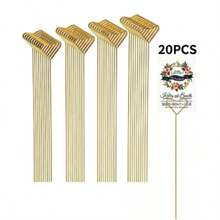 40/20pcs/Bundle Metal Card Holders, Gift Card Holders, Bouquet Holders, Wedding Centerpiece Photo Holders, Graduation Wedding Mother's Day Gift Packaging Card Holders - Gold - View 10