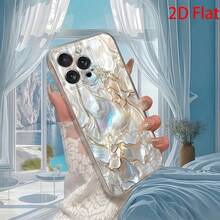 1pc Minimalist Shell Marble Pattern High Transparency Phone Case, Anti-Fall Anti-Scratch Anti-Fingerprint Transparent TPU Soft Shell, Camera Lens Protection Compatible With Apple, Nothing, Pixel, Protective Case - Multicolor - View 2